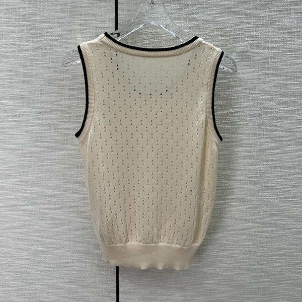 新色☆希少 ディオール ニット ベスト コピー ハニー刺繍 dek59855